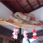左甚五郎作の龍の彫物