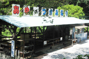 竜ヶ岩洞あゆ狩り園外観